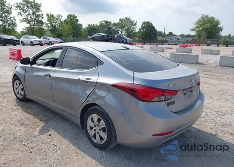 2016 Hyundai Elantra Se из США, поврежденный, VIN 5NPDH4AE1GH669838